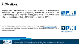 Taller de introducción a la gestión de proyectos para ONGs | PPTX