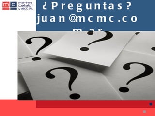 ¿Preguntas? [email_address] 