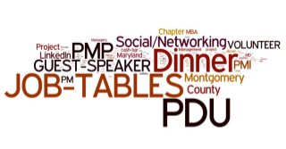PMI Montgomery County MD Chapter Dinner Meeting