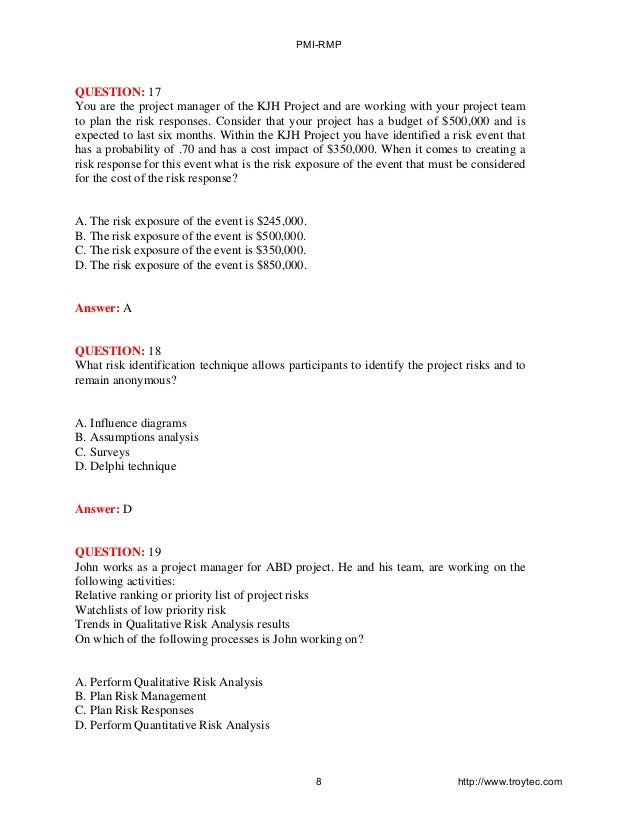 PMI-RMP試験参考書
