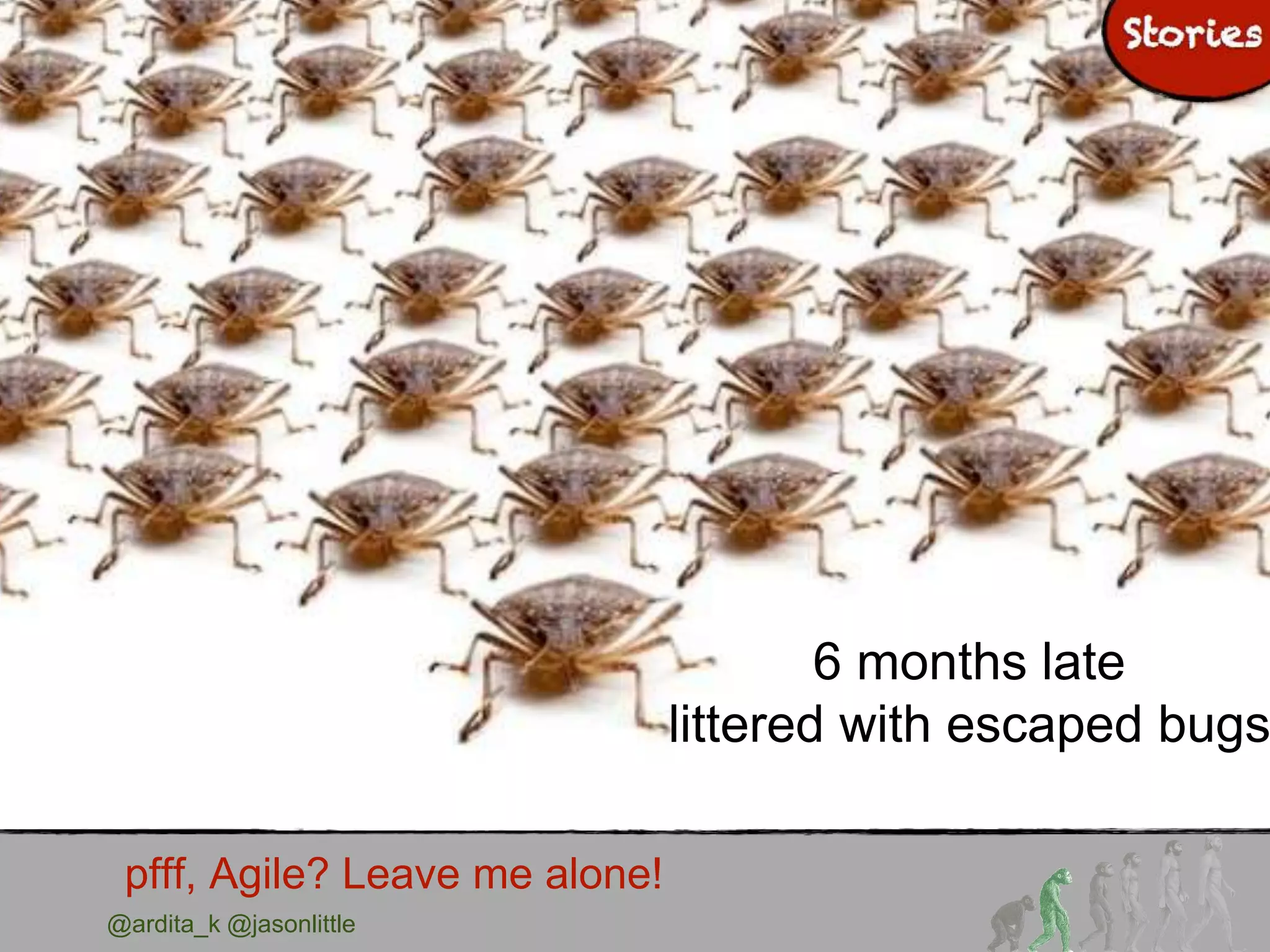 @ardita_k @jasonlittle
pfff, Agile? Leave me alone!
6 months late
littered with escaped bugs
 