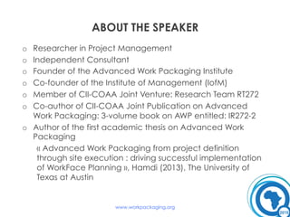 Advanced Work Packaging | PDF
