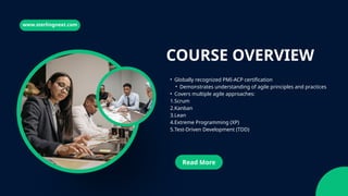 Agile Project Management with Sterling Next PMI ACP Certification | PPTX