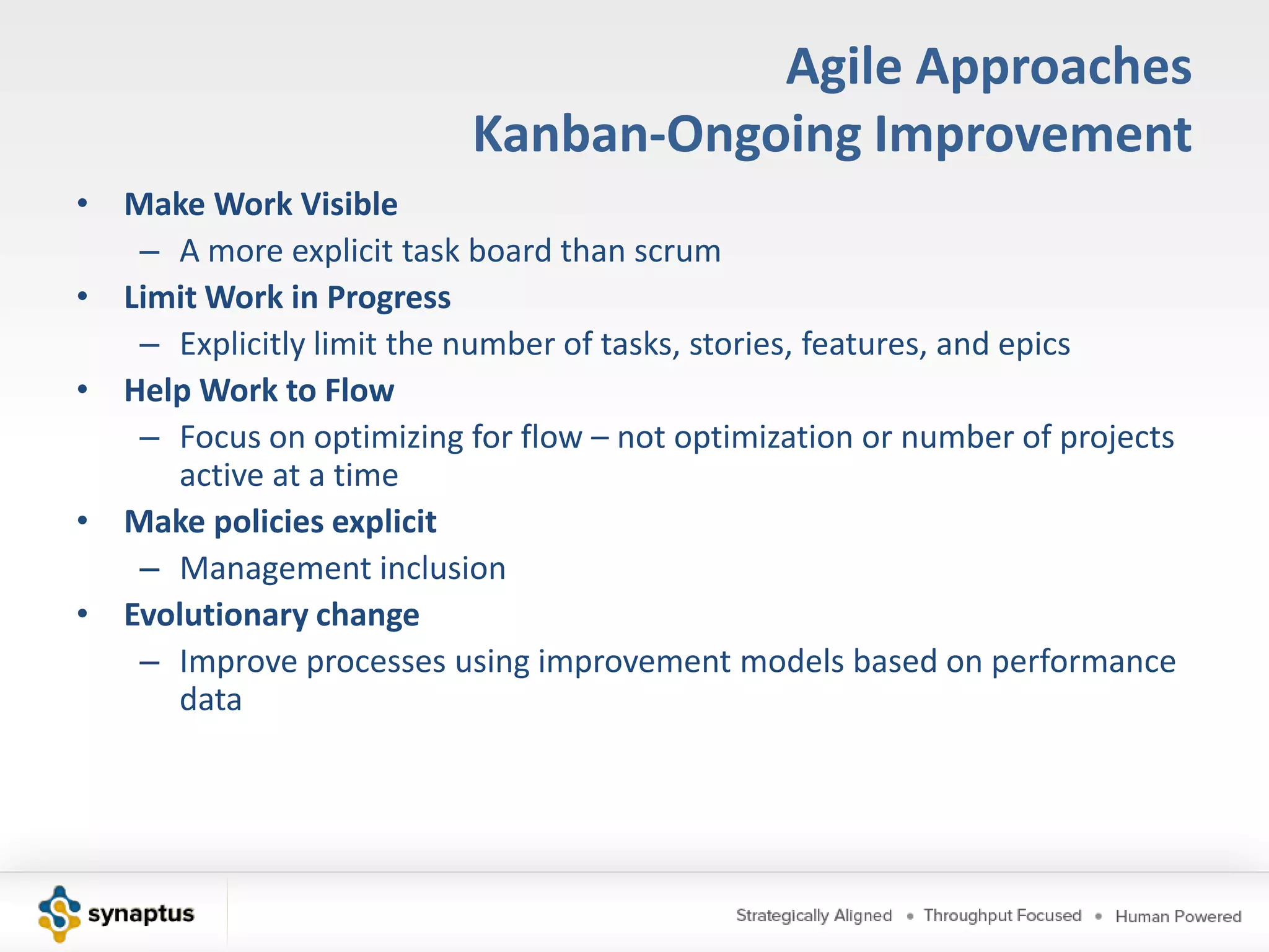 What did they have in common?17 software development thought leadersXP, Scrum, DSDM, Adaptive Software Development, Crystal, FDD, and Pragmatic Programming