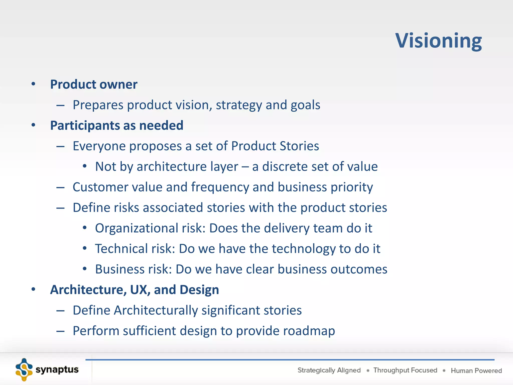 Product Owner TeamProduct ManagerGovernanceBusiness Analyst