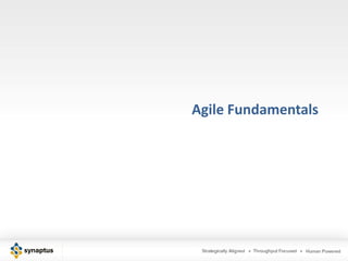 Agile Fundamentals<br />