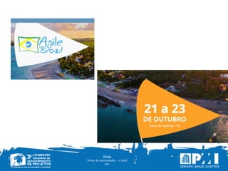 Título
Nome do apresentador – e-mail
ano
 