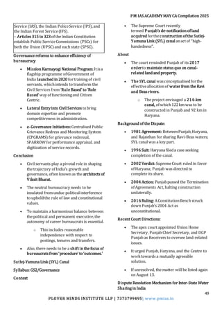 UPSC Current Affairs – May 2025 Monthly Compilation | PDF