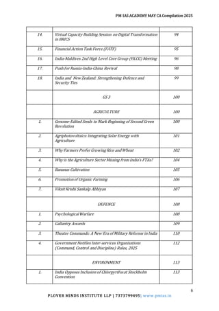 UPSC Current Affairs – May 2025 Monthly Compilation | PDF