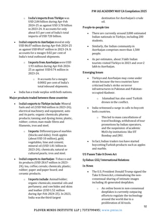 UPSC Current Affairs – May 2025 Monthly Compilation | PDF