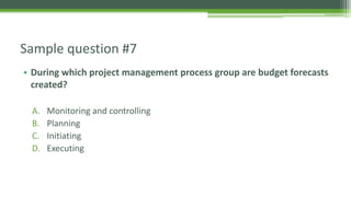 Project Cost Management - PMP preparation course