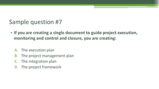 Project Integration Management - PMP Preparation
