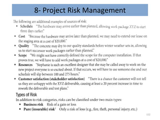 8- Project Risk Management
152
 