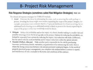 8- Project Risk Management
156
 