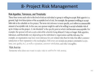 8- Project Risk Management
162
 