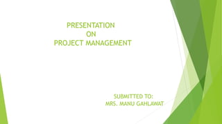 Project management | PPTX