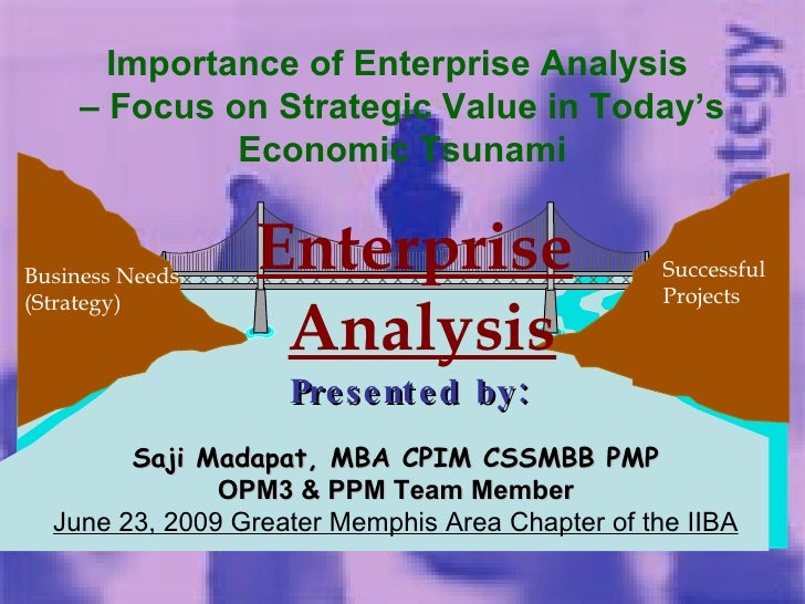 Importance of Enterprise Analysis