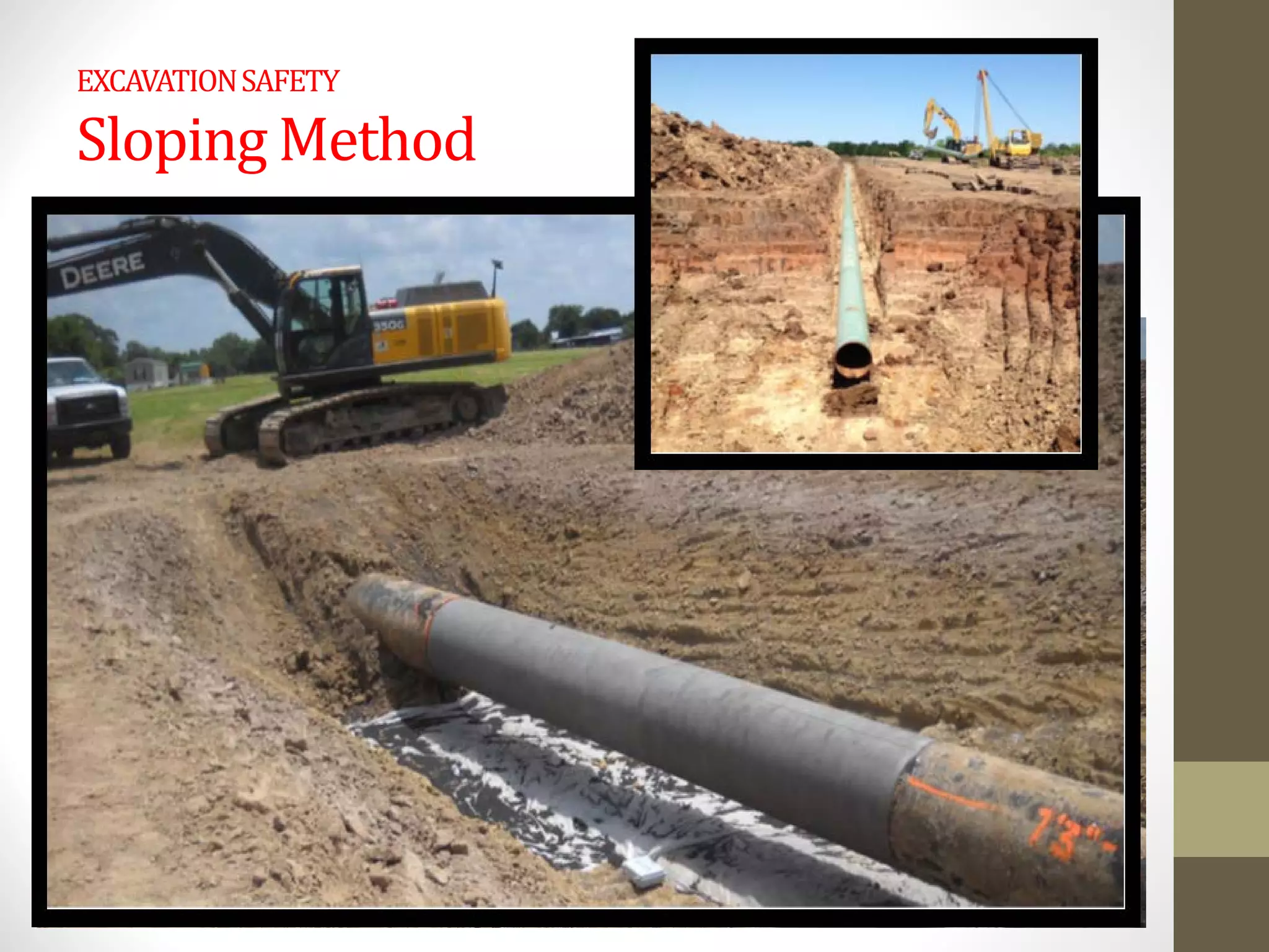 EXCAVATIONSAFETY
Sloping Method
 