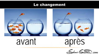 Le changement
avant après
 