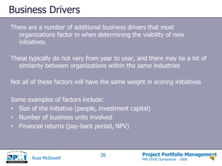 Balancing The Portfolio
