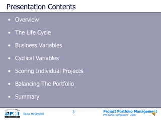 Presentation ContentsOverview