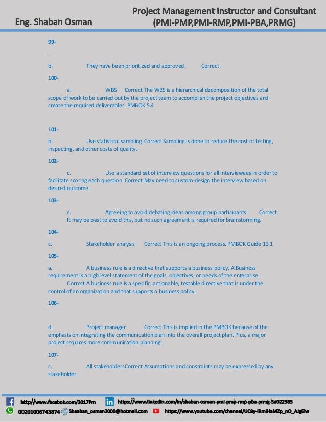 PMI-PBA Examengine