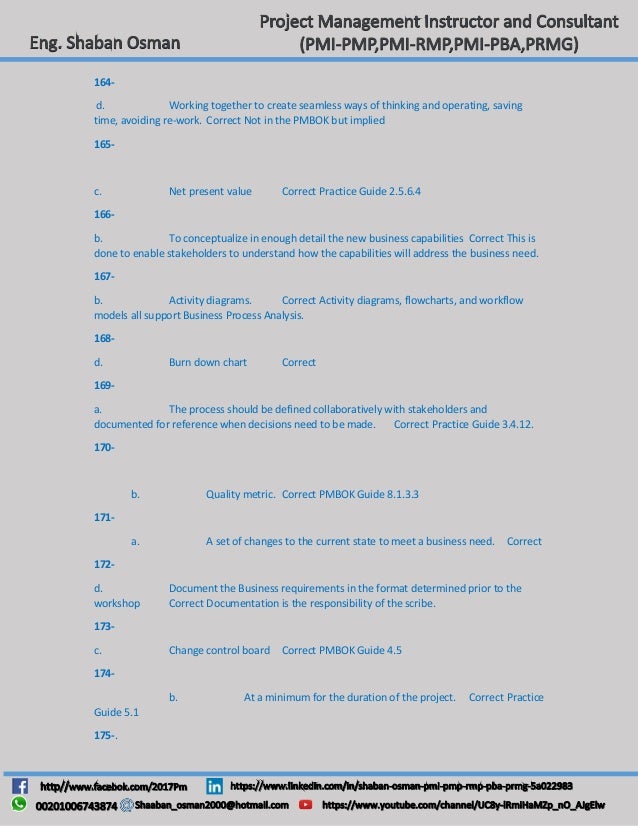 PMI-PBA Examengine