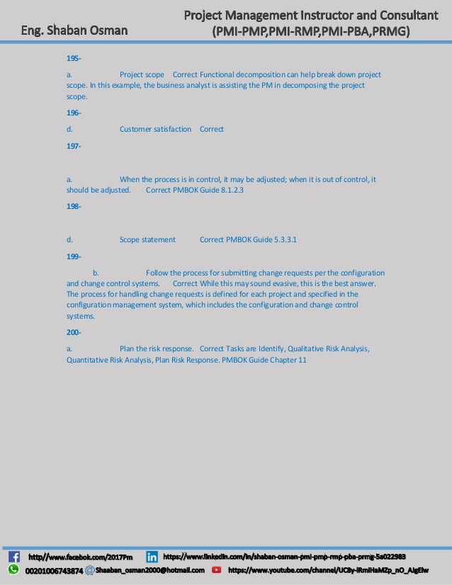 PMI-PBA Examsfragen
