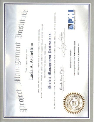 Pmi project management pmp designation