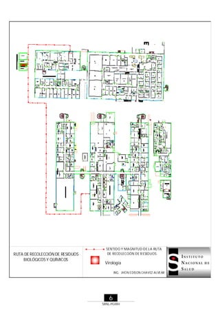 RUTA DE RECOLECCIÓN DE RESIDUOS
BIOLÓGICOS Y QUÍMICOS

SENTIDO Y MAGNITUD DE LA RUTA
DE RECO LECCIÓN DE R ESIDUOS.

Virología
ING. JHO N EDISON CHAVEZ ALVEAR

6
SRNL-PGIRH

 