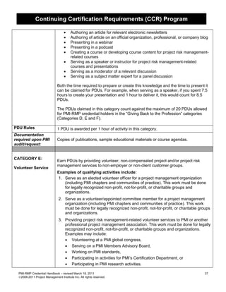 Rhmpp Sample Application PMI-RMP Handbook | PDF
