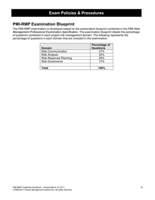 PMI-RMP Prüfungsinformationen | Maxtic