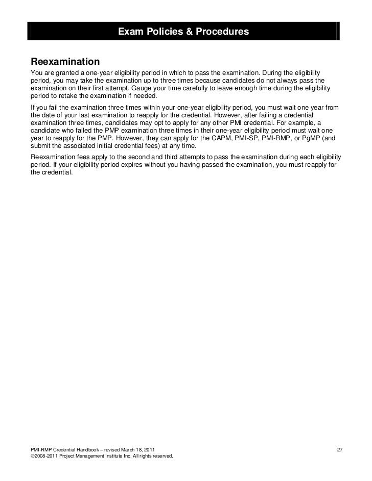 Pmi Rmp Handbook