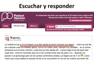 Escuchar	
  y	
  responder	
  
 