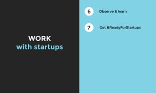 Open Innovation Projects - 10 tips for corporations working like startups, working with startups