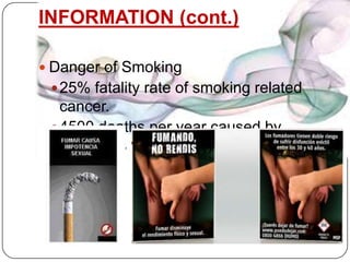 INFORMATIONInelastic cigarrette consumption (10% price increase, 5% consumption decrease)Agreement on Trade-Related aspects of Intellectual Property rights (TRIPS) into BIT obligations between Uruguay and Switzerland, that was signed in 1988Market share