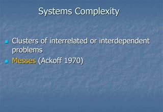 Problem Solving“Successful problem solving requires finding the right solution to the right problem. We fail more often because we solve the wrong problem than because we get the wrong solution to the right problem”. Russell Ackoff, 1974