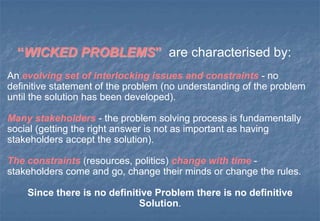 Systems ComplexityClusters of interrelated or interdependent  problemsMesses (Ackoff 1970)