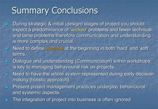 ProblemSolutionTime since beginningWicked Problems“WICKED” Problems cannotbe solved by linear or “waterfall” process