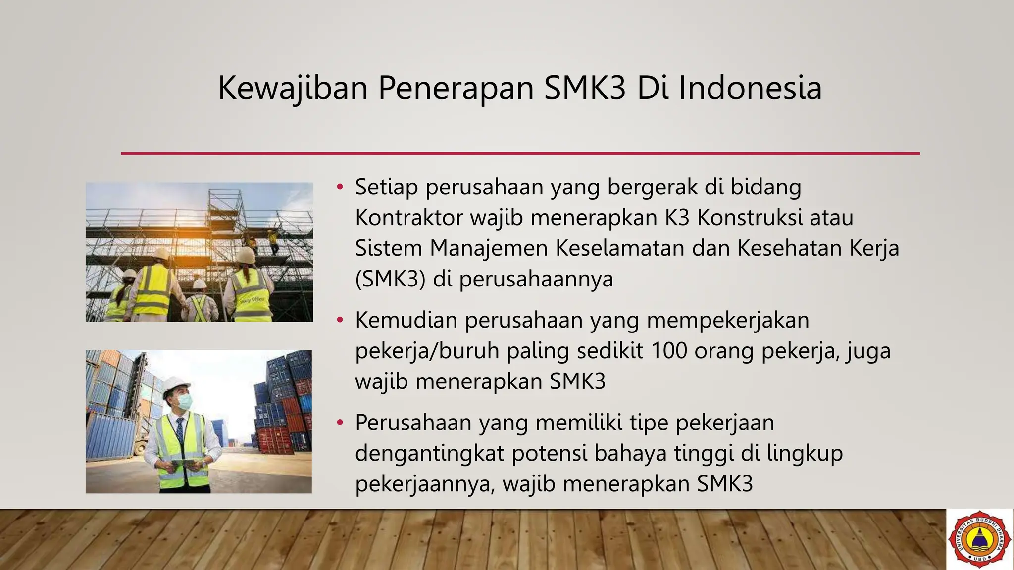 Pengantar Mata kuliah Sistem Manajemen K3 | PPTX