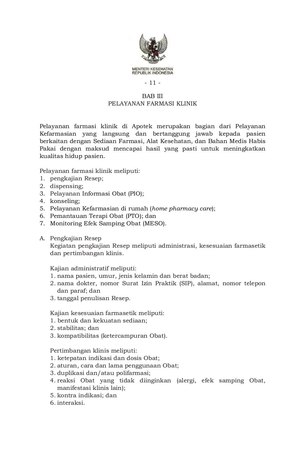 Pmk no. 35 ttg standar pelayanan kefarmasian di apotek