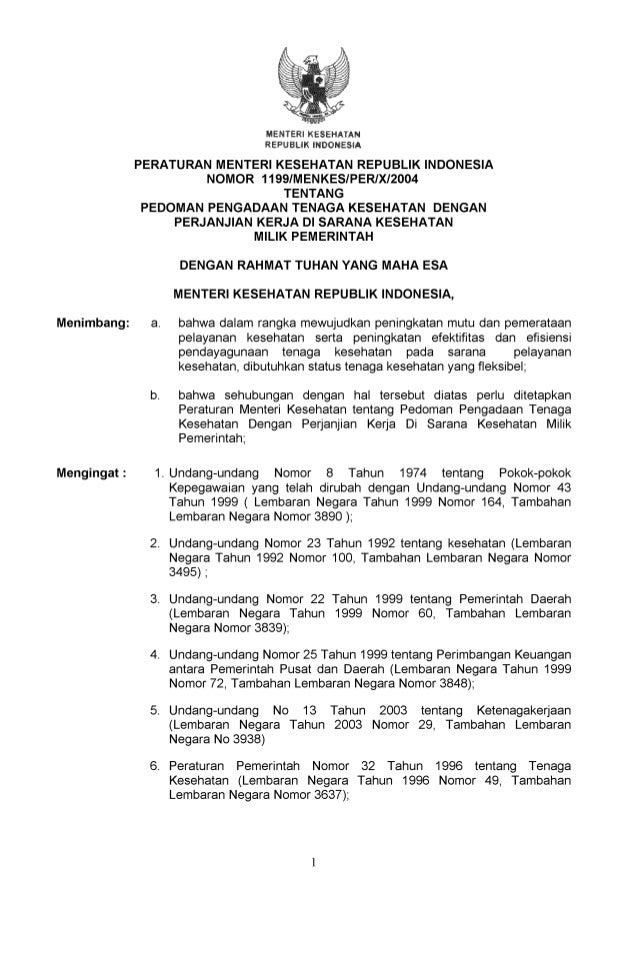 Contoh Surat Perjanjian Kerja Tenaga Kesehatan Contoh Surat