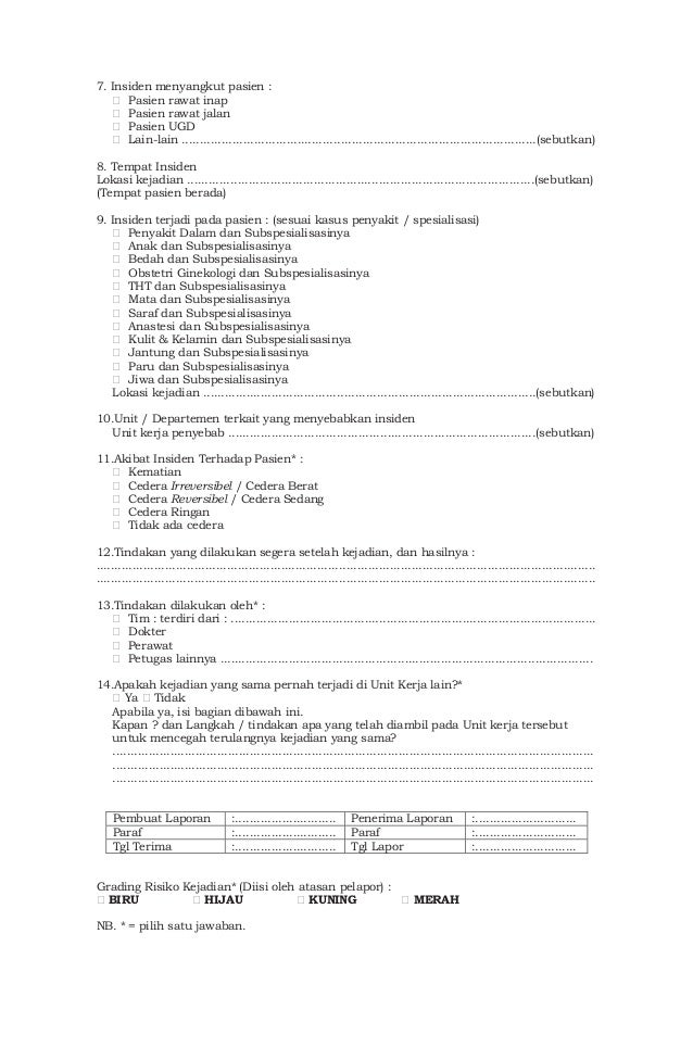 PerMenKes No. 1691 tentang Keselamatan Pasien Rumah Sakit