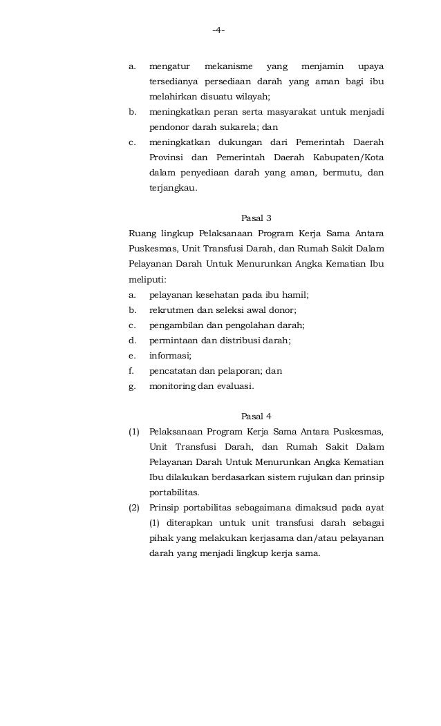 Pmk no. 92 ttg juknis kerja sama puskesmas, unit transfusi 