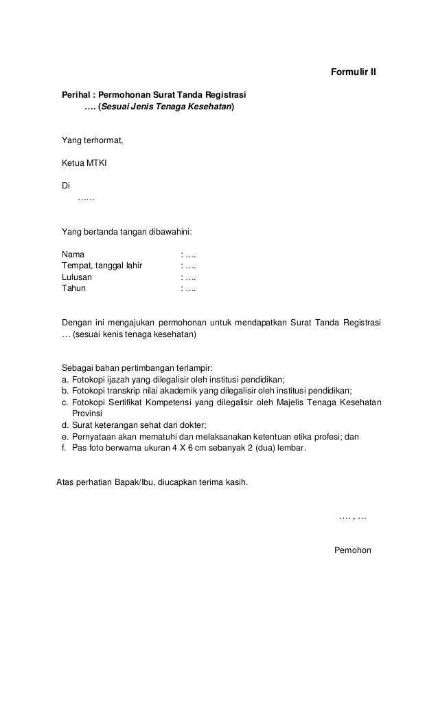 Contoh Surat Keterangan Sehat Dari Dokter Yang Memiliki Sip - Nusagates