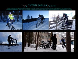 TALVI, YHTEISLENKILLÄ 09 @ ULKONATalvella 09 järjestettiin säännöllistä yhteislenkkeilyä. Viikoittain lenkkejä oli kahdesta kolmeen kertaan. Lenkeillä liikuttiin niin maastossa, kuin kevyenliikenteenväylilläkin. Talven lenkit ovat monesti kolikot mukaan tyyppisiä, jolloin lenkin välillä käydään juomassa lämpimät mehut tai kahvit.