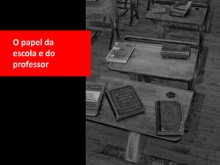 O papel da
escola e do
professor
 