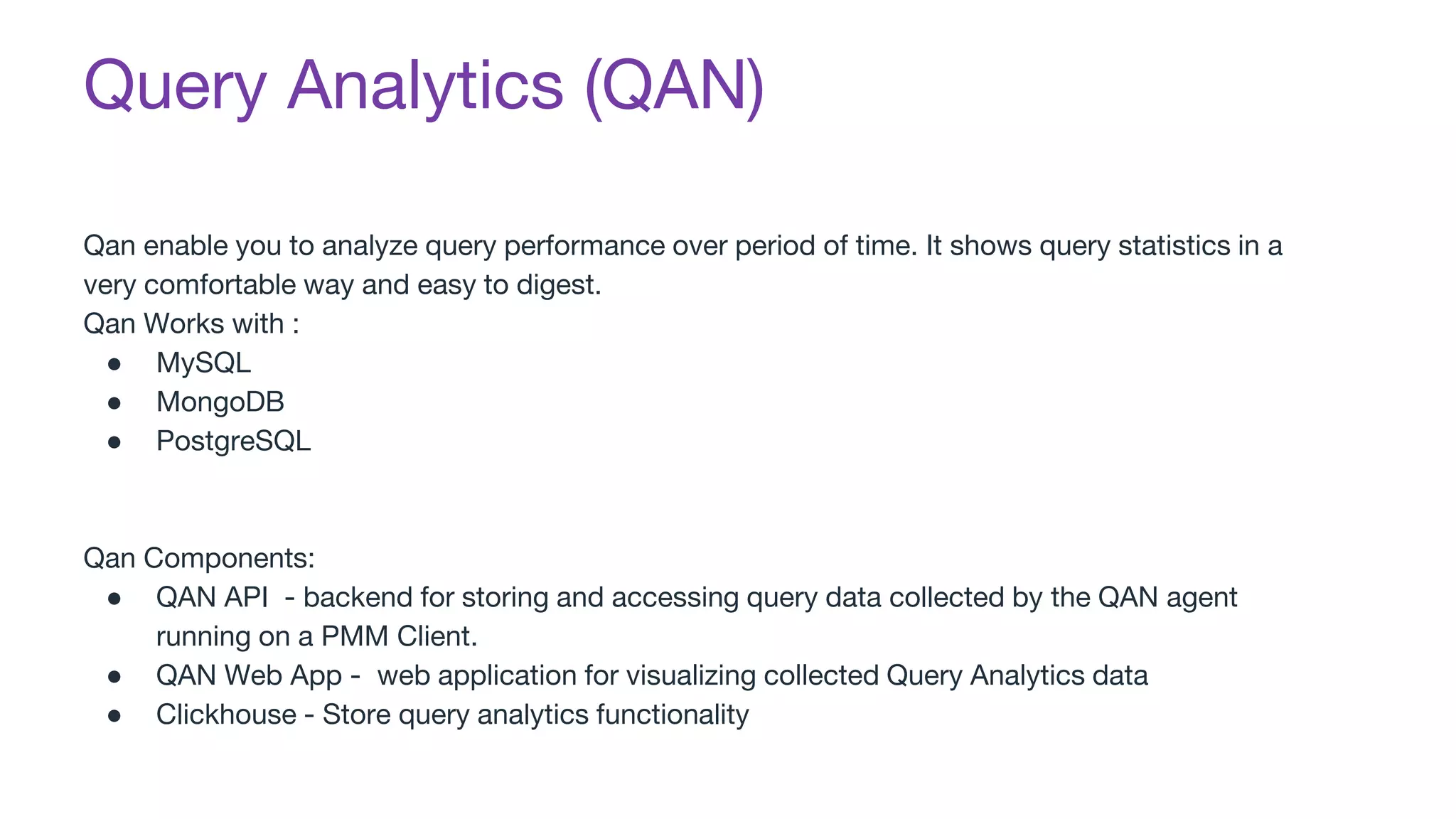 PMM database open source monitoring solution