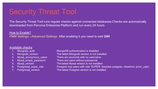 PMM database open source monitoring solution