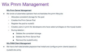 PMM database open source monitoring solution